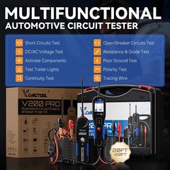 VDIAGTOOL V200 Pro Automotive Power Circuit Probe Tester Breaker Finder Tool,…