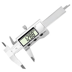 Compact Digital Vernier Caliper with Auxiliary Pusher and Zinc Alloy Housing