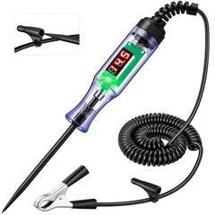 Automotive Test Light with 3-48v LED Digital Readout, Automotive Circuit Tester