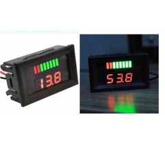 2Pc 12-60V Red Marine Motorcycle Digital Voltmeter Voltage Meter Battery Gauge