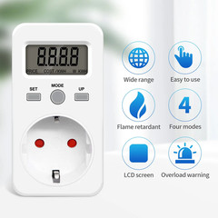 Digital Energy Meter Wattmeter Socket Voltage Power Consumption Watt AC 230V 16A