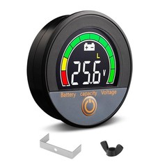 12V 24V 48V 60V 84V IP67 Battery Capacity Voltage Meter with Backlight LCD5809
