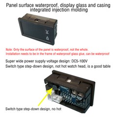 400A 0.2A Hall Current Voltmeter Dual Digital Display DC 5V-100V DC 0-300V ± NEW