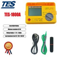 TES-1800A (230V) Digital LOOP/PSC Tester Meter Loop Impedance 20/200/2000 W