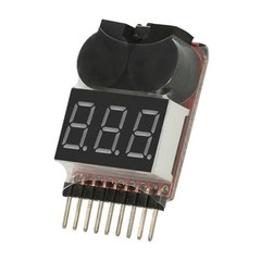 BBX1-8S 1-8S 2IN1 Lipo Battery Voltage Tester/Low Voltage Buzzer8823