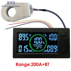 50A/100A/200A/400A Bluetooth Voltage Current Power Energy Meter Coulomb Counter