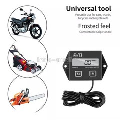 Digital LCD RPM Tach Hour Meter Speedometer Gauge For Motorcycle 2/4 Stroke