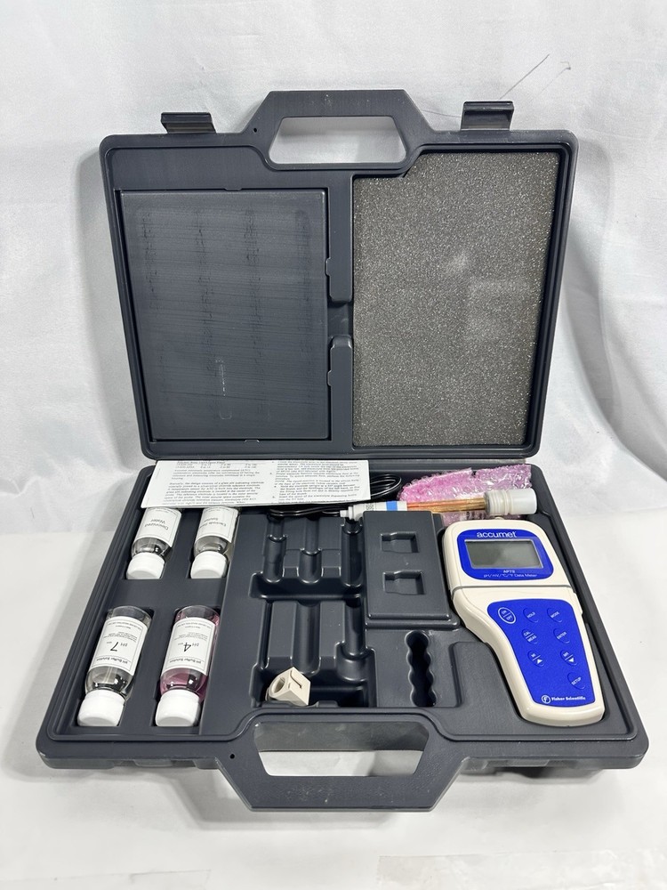 Fisher Scientific Accumet AP72 Waterproof Portable Ph/Temp Meter Kit 13636AP72