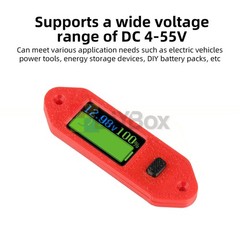 DC 4-55V Programmable Voltage and Power Indicator Color Display Energy Meter