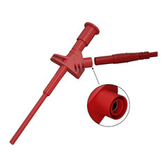 Wire Harness Tester Safety Test Clip Stainless Steel Probe PA Material Body