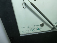Vintage USSR Soviet AC analog Ampere meter 150A Model E365-1 Panel Ammeter 50Hz
