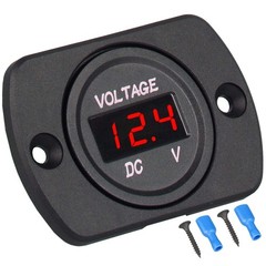 Waterproof 12V Digital Volt Meter Gauge