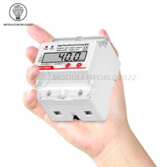 4P Single-Phase Multifunction LCD Electric Energy Meter RS485 Modbus 230V 80A