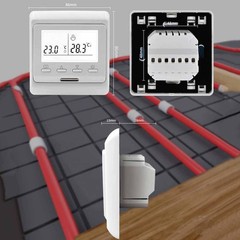 Wired Temperature Controller for Reliable For electric Floor Heating Setup