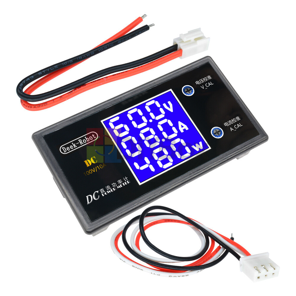 0-100V 10A 1000W LCD Digital Voltmeter Ammeter Voltage Current Volt Power Meter