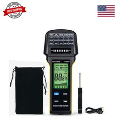 Wood Moisture Meter, Non Destructive Moisture Tester Firewood Moisture Detect…