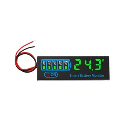 LED Battery Level Indicator Acid Lithium Battery Capacity Indicator Voltmeter