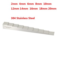 10 Step Calibration Test Block with NDT 2mm-20mm 304 Stainless Steel