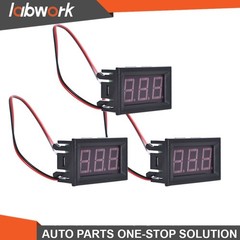 Labwork Voltmeter Panel DC 4.5-30V Blue LED 3Digital Display Voltage Meter 6Pc