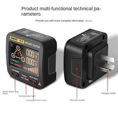 US/EU Check Voltage Detector Digital Display Socket Tester Plug Polarity Phase