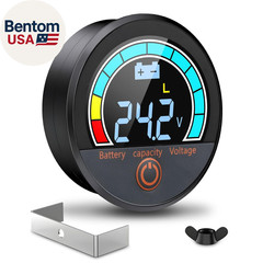 Battery Capacity Voltage Meter, 12V 24V 48V 60V 84V IP68 Waterproof LCD Battery