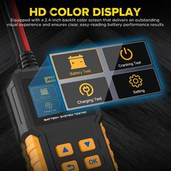 BT360 Battery System Tester, Car Battery Tester DC Charging Cranking Test 100…