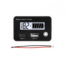 Battery Capacity Monitor DC8-30V Battery Meter Voltage Power Indicator Tester