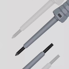 High Torque Electric Pen Test Screwdriver Dual Colored Light Magnetic Bit OY