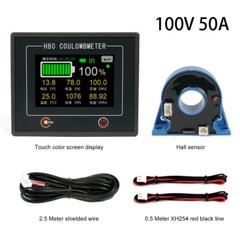 H80C Digital Battery Monitor Hall Coulomb Meter DC 10-100V 50A-400A Tester