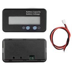 2x Battery Capacity Monitors DC 6V-100V Meters 12V/24V/48V Percentage Voltage US