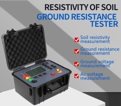 Ground Resistance Soil Resistivity Tester Range 0Ω～30KΩ Test Frequency 128Hz