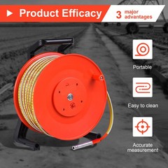 328ft/100m Water Level Meter, Water Level Gauge (Diameter 15mm Probe)