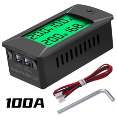 Digital Voltmeter Ammeter Power Energy Meter DC 0-300V 50-100A LED Display Shunt