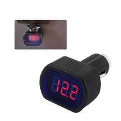 Car LED Cigarette Lighter Voltage Meter 12V 0.1A Input 0-30V – Real-Time