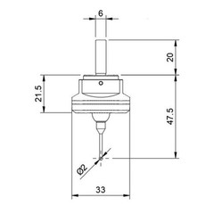V6 AntiRoll Touch Sensor for CNC Accurate Edge and Center Finding Tool