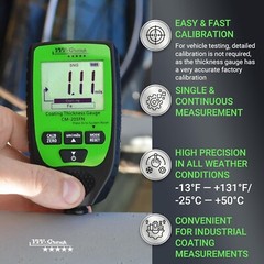 Paint Thickness Meter CM-205FN | Best Mil Coating Depth Gauge Tester for Cars