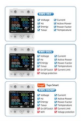 Smart WiFi Power Meter 230V 50A Relay Switch Energy Over Under Protection TUYA