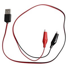 For Alligator Clip USB Power Cord 60CM for Voltage and Current Testing