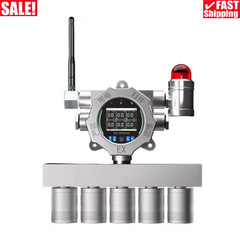 5 in 1 4G Wireless Fixed Gas Detector Alarm (Combustible Gas/O2/H2S/CO/CO2)