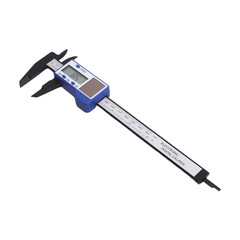 Solar Powered Digital Caliper Measuring Tool Plastic with 0150mm Range and LCD