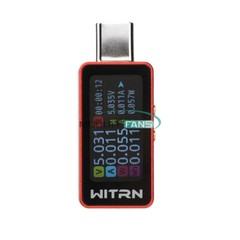 0.96″ IPS Digital Voltage Ammeter Power Capacity Meter DC4V~28V 0~6A Type-C