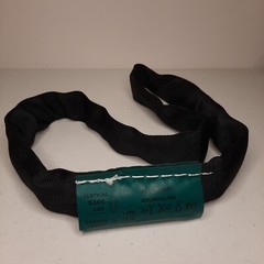 Black Polyester Roundsling Type 2TX 0.5m Half Meter 5300lb – 10600lb