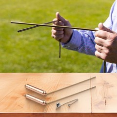 Lightweight and Portable Copper Divining Rods Set for Accurate Treasure Hunting