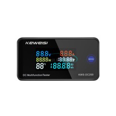 DC0-200V LED Voltage Current Temperature Digital Meter Built-in Shunt 10/50/100A