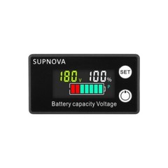 Digital 6133A LCD Battery Capacity Voltage Meter DC8-100V Voltmeter Power Tester