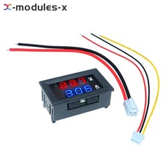 DC 100V 10A Voltmeter Ammeter Blue Red Dual LED Digital Volt Amp Meter Gauge