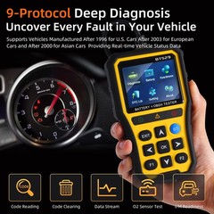 2-in-1 OBD2 Scanner & Battery Tester, 2.8″ IPS Display, Wireless App, Engine …