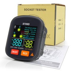 Digital Socket Tester Outlet Tester Ground Zero Line 30mA Smart Socket Detector