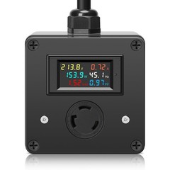 Zuomeng AC Power Meter with Color LCD Digital Display Screen and NEMA L6-30 P…