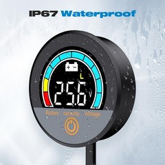 IP67 Waterproof Battery Monitor 12V 24V 36V 48V 60V 72V 84V with Backlight LC…